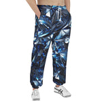 Men's Sweatpants Blue Crystals Art