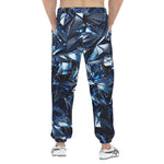 Men's Sweatpants Blue Crystals Art