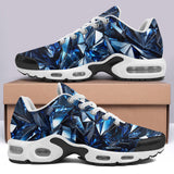 Air Cushion Sneakers Blue Crystals Art