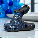 Classic Clogs Blue Crystals Art