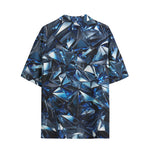 Hawaiian Shirt Blue Crystals Art