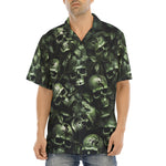 Hawaiian Shirt Camo Skulls Motifs