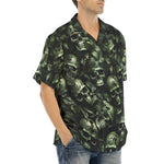 Hawaiian Shirt Camo Skulls Motifs