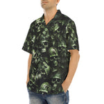 Hawaiian Shirt Camo Skulls Motifs