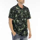 Men's Polo Shirt Camo Skulls Motifs