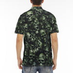 Men's Polo Shirt Camo Skulls Motifs