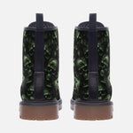 Leather Boots Camo Skull Motifs