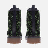 Leather Boots Camo Skull Motifs