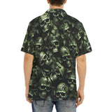 Hawaiian Shirt Camo Skulls Motifs