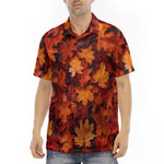 Men's Polo Shirt Autumn Maple Leaves