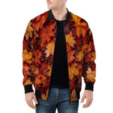 Bomber Jacket Autumn Maple Leaves