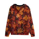 Men's Zip Up Hoodie Autumn Maple Leaves