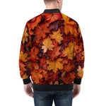 Bomber Jacket Autumn Maple Leaves