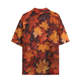 Hawaiian Shirt Autumn Maple Leaves