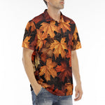 Men's Polo Shirt Autumn Maple Leaves