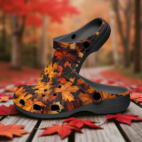 Classic Clogs Autumn Maple Leaves
