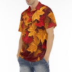 Men's Polo Shirt Autumn Maple Leaves