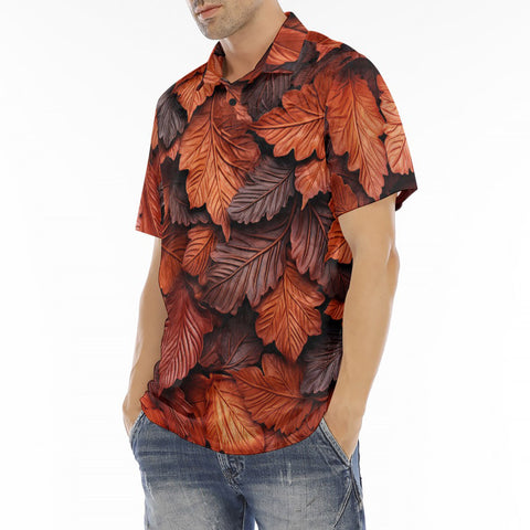 Men's Polo Shirt Autumn Leaves