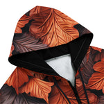 Men's Zip Up Hoodie Autumn Leaves