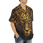 Hawaiian Shirt Golden Leopard Face