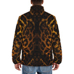 Down-Padded Puffer Jacket Golden Leopard Face