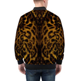 Bomber Jacket Golden Leopard Face