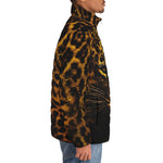Down-Padded Puffer Jacket Golden Leopard Face
