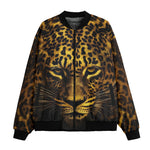 Bomber Jacket Golden Leopard Face