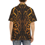 Hawaiian Shirt Golden Leopard Face