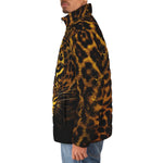 Down-Padded Puffer Jacket Golden Leopard Face
