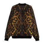 Bomber Jacket Golden Leopard Face