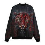 Bomber Jacket Red Jaguar Paint Splatters