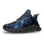 Sports Sneakers Cat in Blue Flame