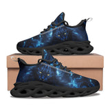 Sports Sneakers Cat in Blue Flame