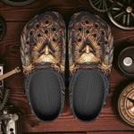 Classic Clogs Steampunk Stylized Eagle with Wings