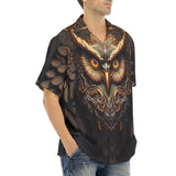 Hawaiian Shirt Fantasy Bronze Owl