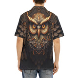 Hawaiian Shirt Fantasy Bronze Owl