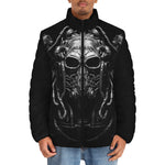 Down-Padded Puffer Jacket Scary Mask with Pipes and Wires