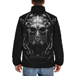 Down-Padded Puffer Jacket Scary Mask with Pipes and Wires