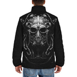 Down-Padded Puffer Jacket Scary Mask with Pipes and Wires