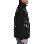 Down-Padded Puffer Jacket Scary Mask with Pipes and Wires