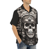 Hawaiian Shirt Aztec Skull