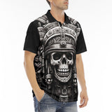 Men's Polo Shirt Aztec Skull