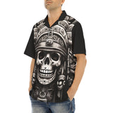 Hawaiian Shirt Aztec Skull