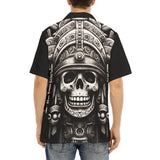 Hawaiian Shirt Aztec Skull