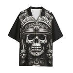 Hawaiian Shirt Aztec Skull