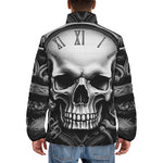 Down-Padded Puffer Jacket Skull with Gears and Clock