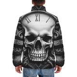 Down-Padded Puffer Jacket Skull with Gears and Clock
