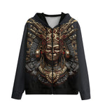 Men's Zip Up Hoodie Ancient Aztec Art