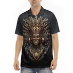 Men's Polo Shirt Ancient Aztec Art